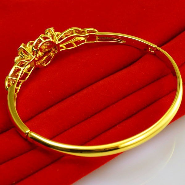 成發珠寶銀樓 純金9999黄金手鐲 女男 玫瑰花手環 新娘結婚首飾品 免運 黃金 黃金9999 純黃金 純黃金9999:圖片 3