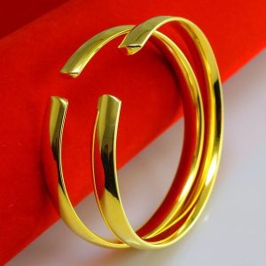 成發珠寶銀樓 純金9999 黃金手鐲 男女款 金鐲子 簡單大方 首飾 結婚飾品 純光面 免運 黃金 黃金9999 純黃