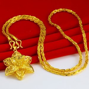 成發珠寶銀樓 純金9999 黃金項鏈 純金項鍊 女款 加長 毛衣鏈 服飾鏈 冬天春天秋天 飾品 六角星 吊墜 純金 首