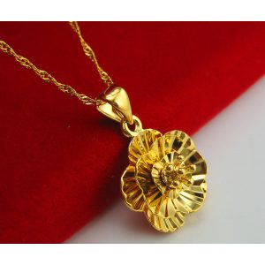 成發珠寶銀樓 純金9999 黃金項鏈 純金項鍊 梅花朵 墜子 項鍊 首飾品 女款 送老婆 送情人 溫柔 時尚 特惠 免
