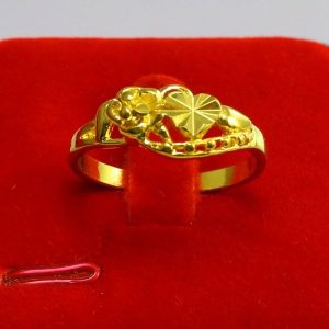 成發珠寶銀樓 純黃金戒指 9999 純金金飾品 玫瑰花戒指環 結婚首飾 女款 送禮 9999純金 特惠 新款 時尚