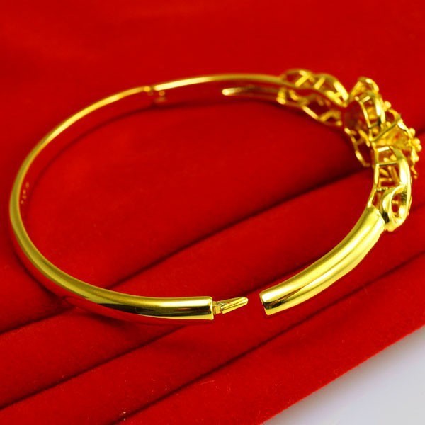 成發珠寶銀樓 純金9999黄金手鐲 女男 玫瑰花手環 新娘結婚首飾品 免運 黃金 黃金9999 純黃金 純黃金9999:圖片 2