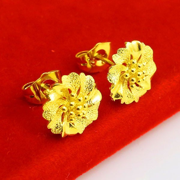 成發珠寶銀樓 純金9999 黃金 耳釘 耳環 純金 結婚 首飾 大花朵 飾品 送朋友 生日禮物 黃金9999 免運 時:圖片 8