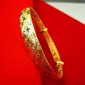 成發珠寶銀樓 純金9999 黃金手鐲 女款 999純金 首飾 鐲子 滿天星 媽媽 免運 純黃金9999 黃金9999 禮