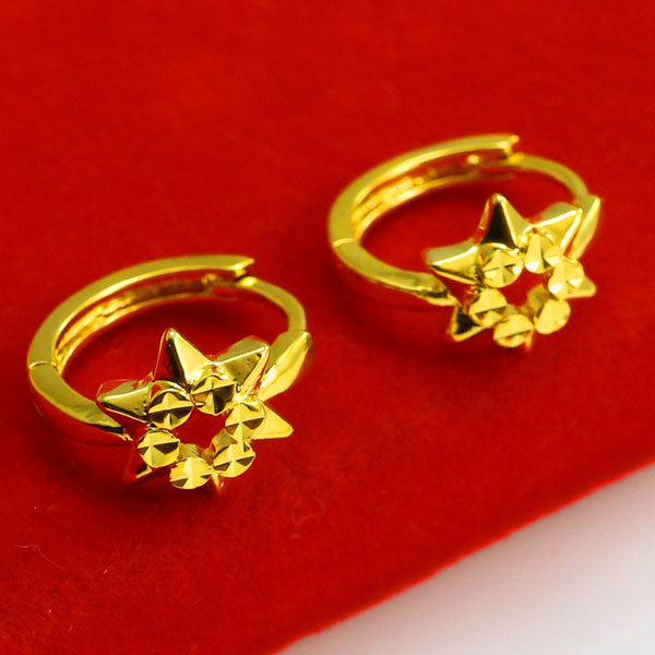 成發珠寶銀樓 純金9999 黃金耳環 純金耳環 耳扣 女款 小巧 結婚首飾 送朋友 生日禮物 秀氣 可愛 送閨蜜 飾品:圖片 8