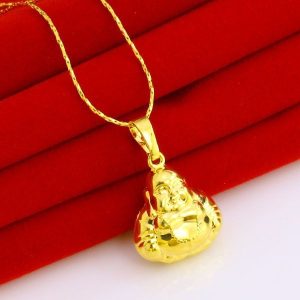 成發珠寶銀樓 純金9999 黃金 佛吊墜 女款 金項鍊墜子 9999 金飾品 首飾 空心米勒佛金鍊子 免運 黃金 純黃