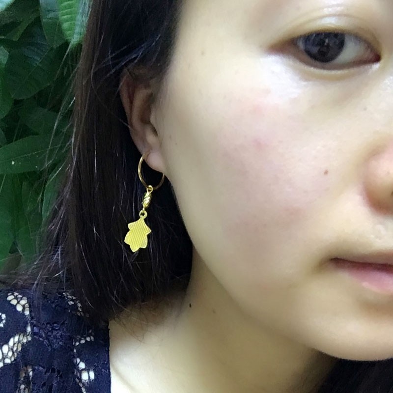 成發珠寶銀樓 純金9999 黃金耳環 純金耳環 女款 耳墜 耳線 耳圈 時尚首飾 純金飾品 送朋友 生日禮物 送情人 禮:圖片 2
