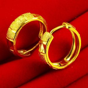 成發珠寶銀樓 純金9999 黃金耳環 9999純金 女款 小耳扣 真金 首飾 純金子 金店 同款 免運 黃金9999 禮