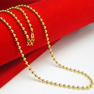 成發珠寶銀樓 純金9999 黃金項鍊 男女款 串珠轉運 珠光珠 佛珠 光面鍊子 送禮 免運 特惠 黃金 黃金9999 禮