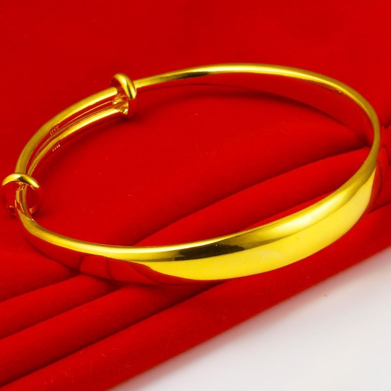成發珠寶銀樓 黃金手鐲 9999純金 男女款 金鐲子 光面推拉口 結婚首飾 媽媽 免運 黃金 黃金9999 時尚 特惠