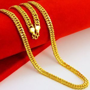 成發珠寶銀樓 純金9999 黃金項鏈 純金項鍊 結婚慶飾品 坦克鏈 車輪老闆鏈 男女款 送老公禮物 加粗大重 純金鏈子