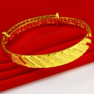 成發珠寶銀樓 純金9999 黃金手鐲 女款 9999純金 首飾 流星雨 收縮口 新實心 時尚 媽媽款 免運 黃金999