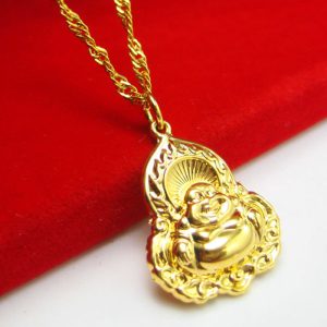成發珠寶銀樓 純金9999 黃金項鏈 純金項鍊 吊墜 純金墜子 大肚佛 古典復古 笑面佛 純金吊墜 項鍊 送禮 送朋友