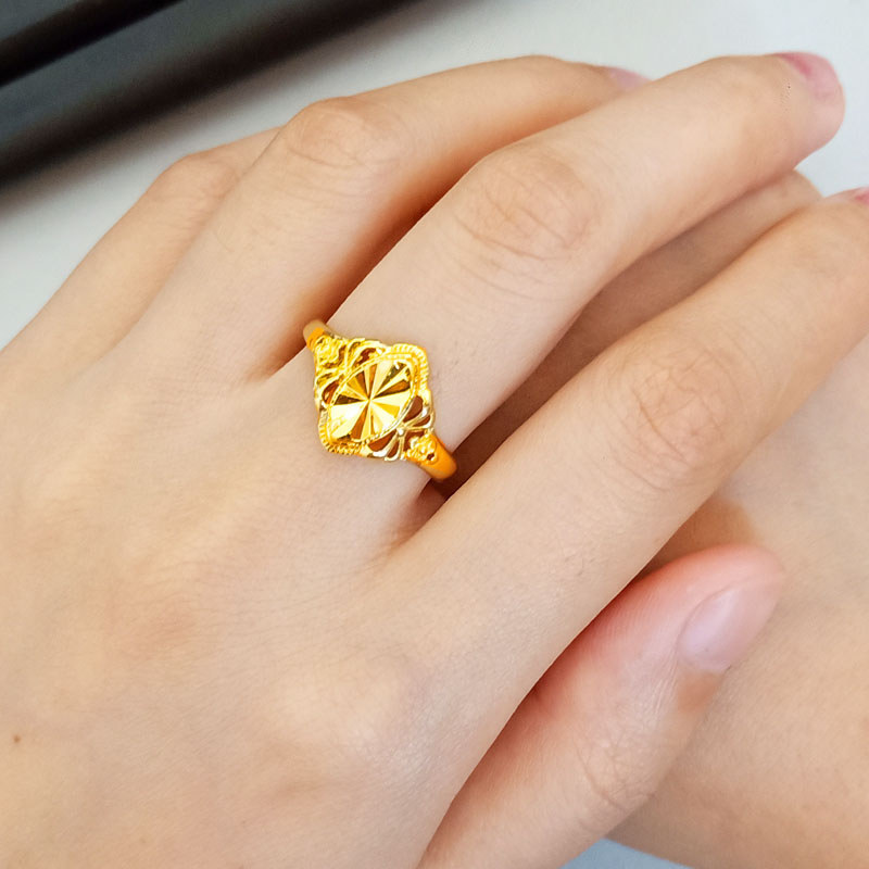 成發珠寶銀樓 純金9999 黃金戒指 黃金9999 女款 花籃 純金飾品 媽媽款 純金子 新娘結婚 首飾 溫柔 時尚 禮:圖片 2