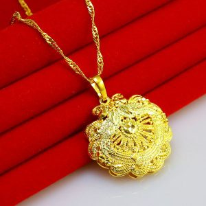 成發珠寶銀樓 純金9999 黃金項鏈 純金項鍊 女款 吊墜 純金鏈子 結婚 吊墜 送禮 經典款 時尚 高級感 特惠 免