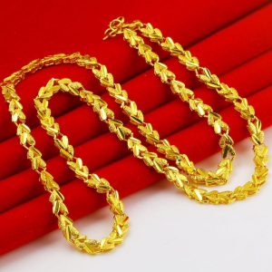 成發珠寶銀樓 純金9999 黃金項鍊 9999純金 女款 愛心形 倒模錬結婚 首飾 粗媽媽款 純金 飾品 黃金9999