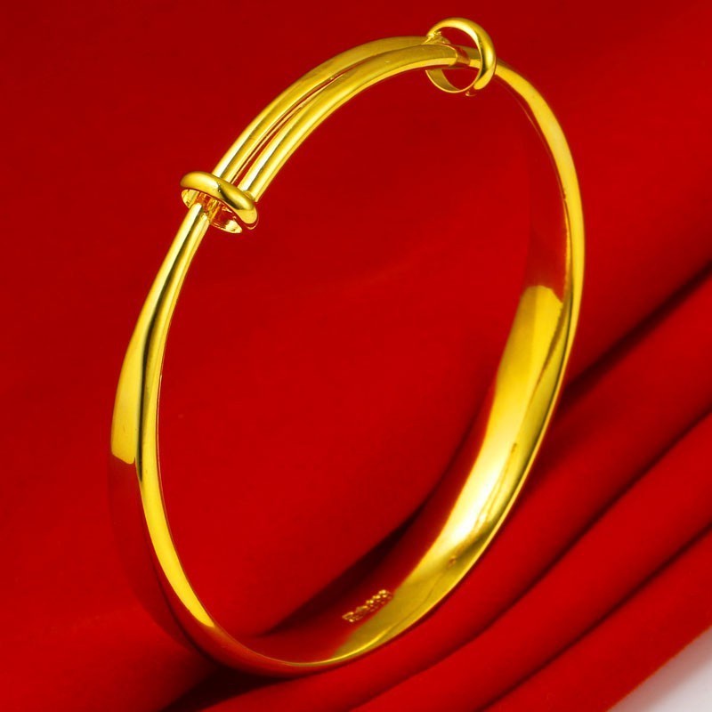 成發珠寶銀樓 黃金手鐲 9999純金 男女款 金鐲子 光面推拉口 結婚首飾 媽媽 免運 黃金 黃金9999 時尚 特惠:圖片 4