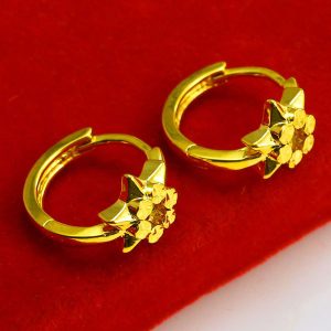 成發珠寶銀樓 純金9999 黃金耳環 純金耳環 耳扣 女款 小巧 結婚首飾 送朋友 生日禮物 秀氣 可愛 送閨蜜 飾品