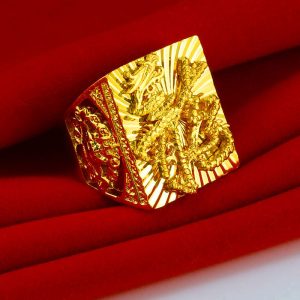 成發珠寶銀樓 純金9999 黃金戒指 純金戒指 龍戒 大方戒 純金首飾 男款 重活口 戒子 大扳指 金飾品 特惠 免運