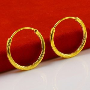 成發珠寶銀樓 純金9999 黃金耳環 9999純金 男女款 大耳圈 黃金 首飾 時尚 流行 新款 黃金9999 免運 禮