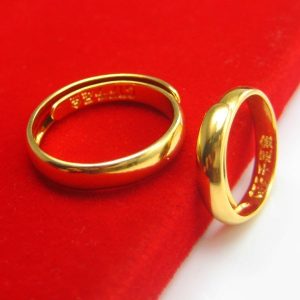 成發珠寶銀樓 純金9999 黃金戒指 男士女款 9999純金 情侶 對戒子 純金 首飾 真金子 指環 免運 純黃金99