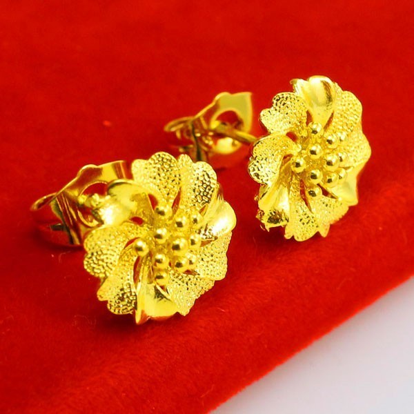 成發珠寶銀樓 純金9999 黃金 耳釘 耳環 純金 結婚 首飾 大花朵 飾品 送朋友 生日禮物 黃金9999 免運 時:圖片 9