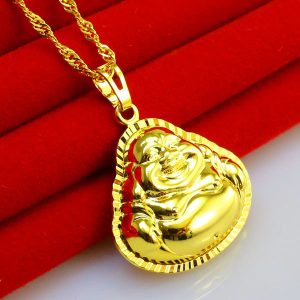 成發珠寶銀樓 純金9999 黃金項鏈 純金項鍊 彌勒佛 女款 吊墜項鍊 復古 經典款 純金 墜子項鍊 首飾品 送禮 送