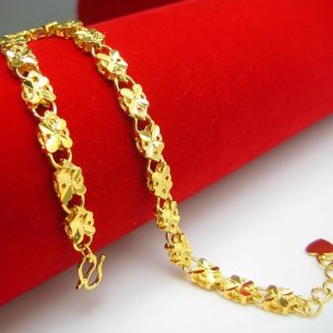 成發珠寶銀樓 純金9999 黃金手鍊 女款式 幸運四葉草 純金鍊子 結婚 首飾品 年輕時尚 免運 特惠 黃金 黃金99