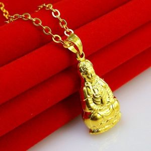 成發珠寶銀樓 純金9999 黃金 吊墜 男女款 項鍊墜子 觀音菩薩 空心大 免運 黃金9999 黃金 純黃金9999 禮