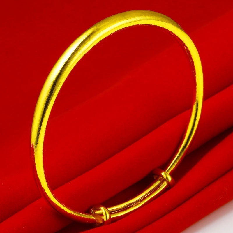 成發珠寶銀樓 黃金手鐲 9999純金 男女款 金鐲子 光面推拉口 結婚首飾 媽媽 免運 黃金 黃金9999 時尚 特惠:圖片 9