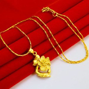 成發珠寶銀樓 純金9999 黃金項鏈 純金項鍊 女款 花開富貴 心形 送女友 生日禮物 純金首飾 純金金子 高級 特惠